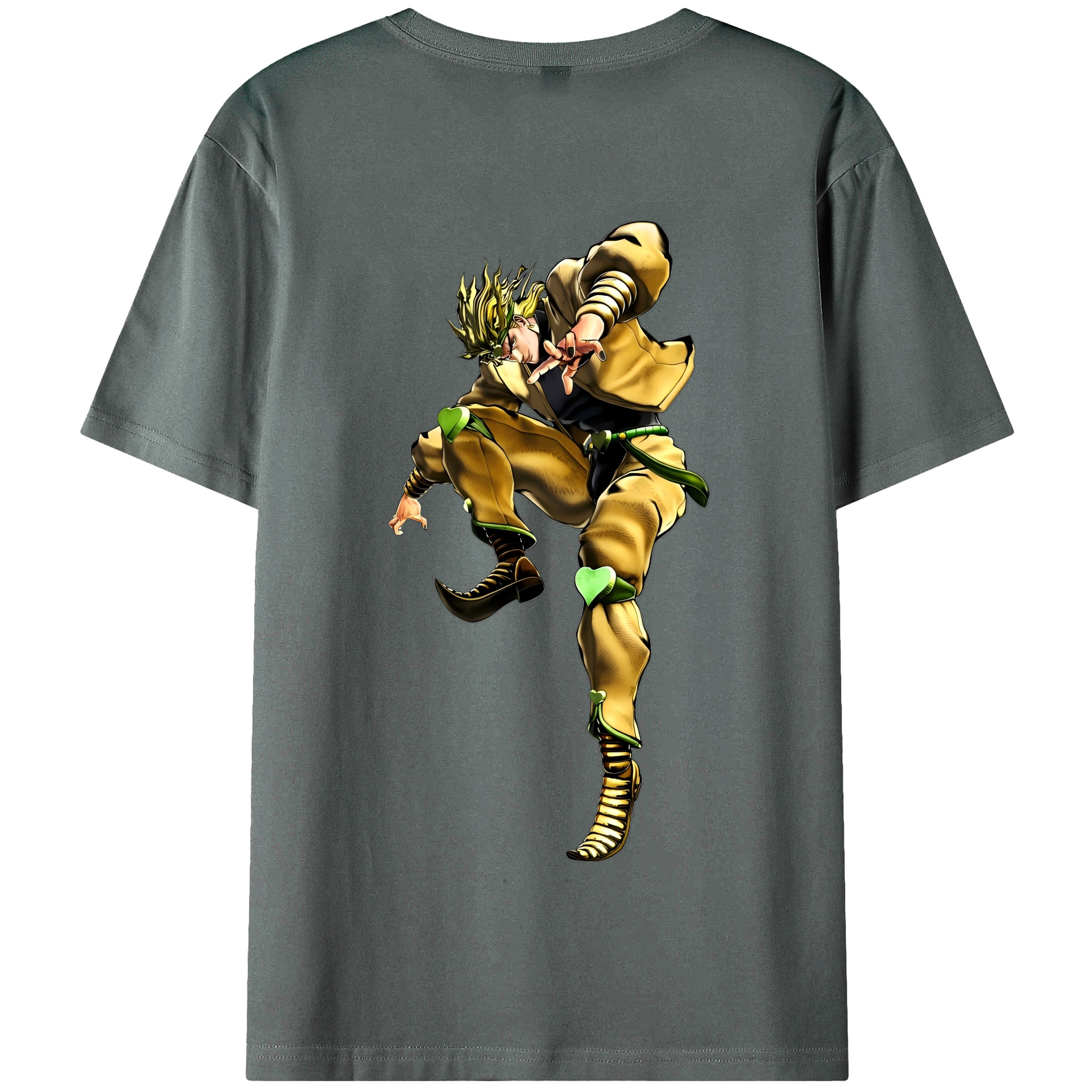 （画像用） ジョジョの奇妙な冒険 ディオ?ブランドー JoJo's Bizarre Adventure Dio Brando 綿100％半袖Tシャツ（背面プリント）